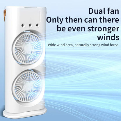 Dual-Head Mist Spray Fan with Ambient Light (photo 4)