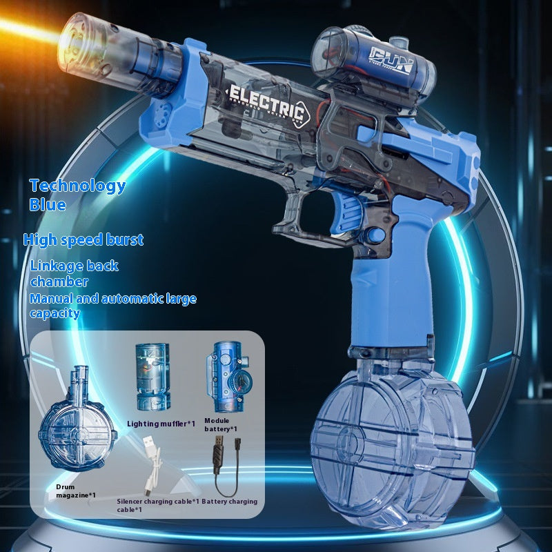 Electric Water Blaster Toy with Light, USB Rechargeable (photo 7)