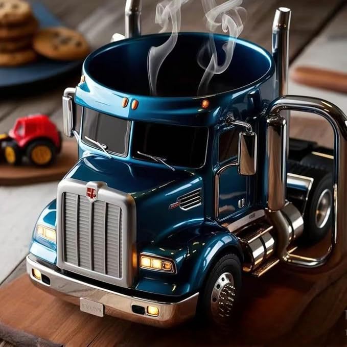 Semi Truck Shaped Coffee Mug, 11 oz (photo 5)