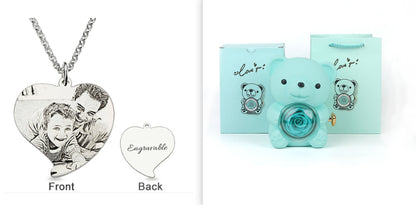 Rotating Bear and Rose Jewelry Gift Box (photo 23)