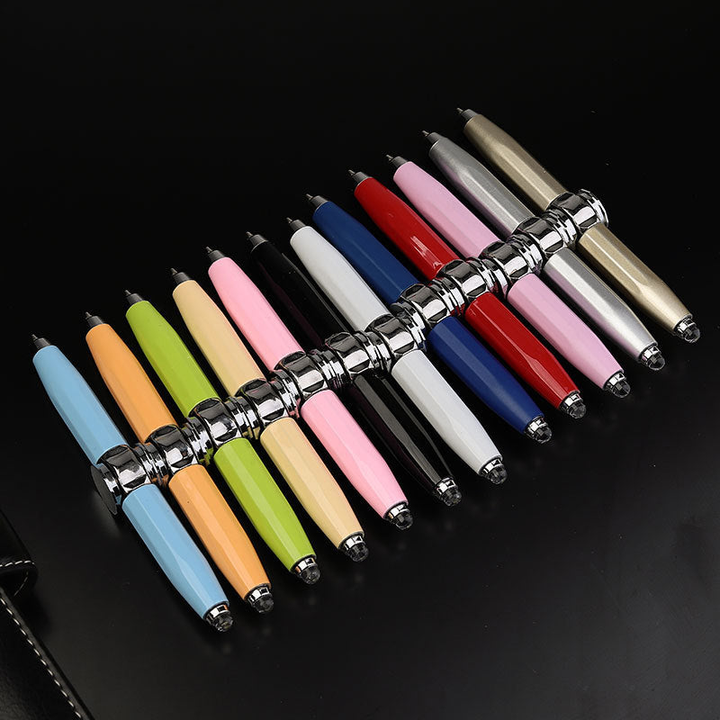 LED Spinning Top Metal Ballpoint Pen (photo 2)