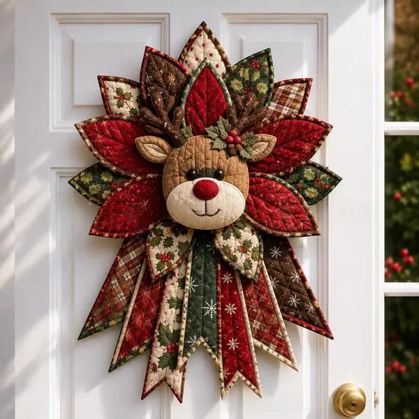 Quilted Patchwork Fabric Craft Piece, Holiday and Animal Designs (photo 35)