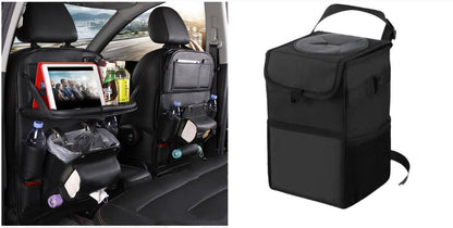PU Leather Car Seat Back Organizer with Tissue Box (photo 24)