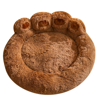 Round Plush Pet Bed for Dogs and Cats, 50 to 110 cm (photo 3)