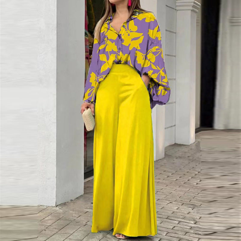 Women's Printed Wide-Leg Pants (photo 8)