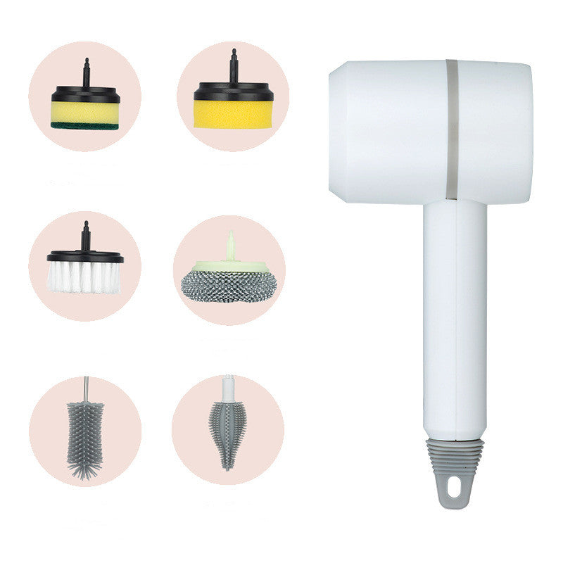 Rechargeable Electric Cleaning Brush with Interchangeable Heads (photo 25)