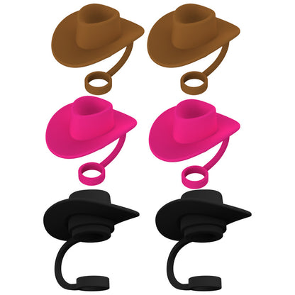 Silicone Hat-Shaped Straw Toppers (photo 17)
