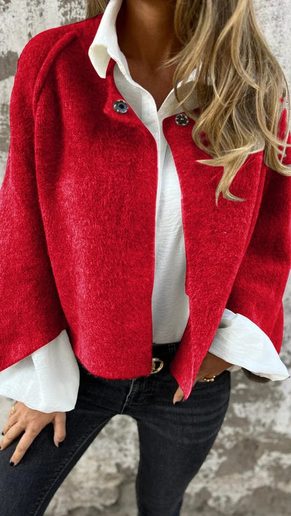 Women's Batwing-Sleeve Cropped Cardigan Jacket (photo 9)
