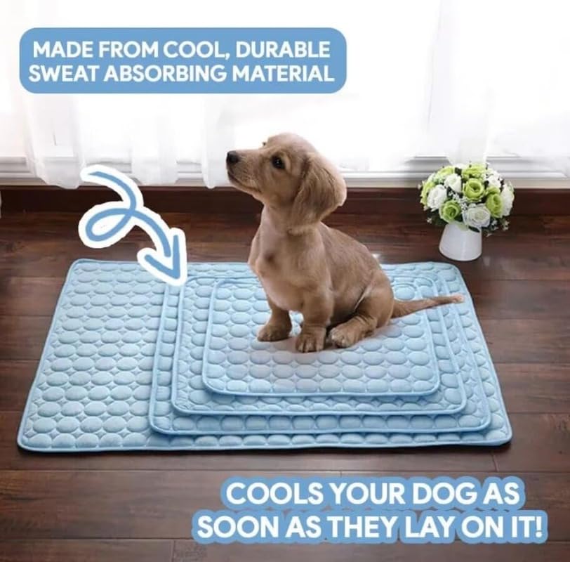 Pet Cooling Mat, Ice Silk Fabric, XS to XXL (photo 6)