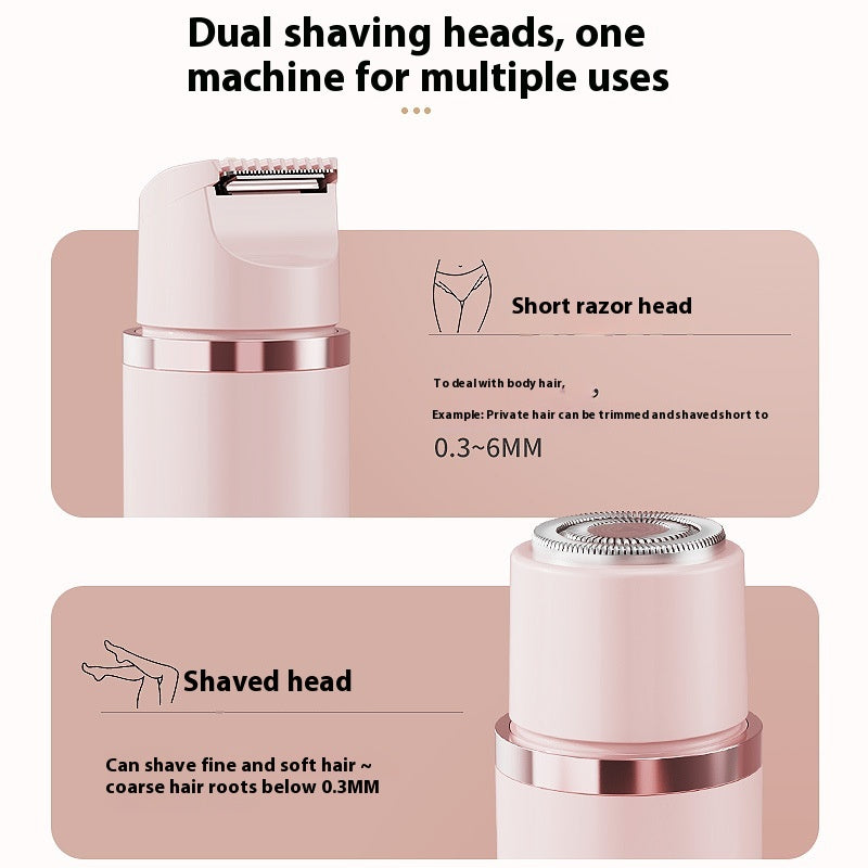 Dual-Head Women's Electric Shaver, USB Rechargeable (photo 9)