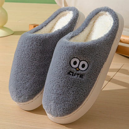 Big-Eyes Cartoon Plush House Slippers (photo 6)