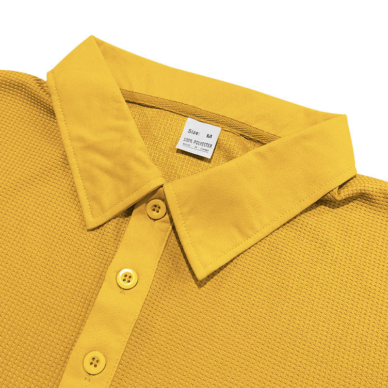 Men's Waffle Short-Sleeve Polo Shirt (photo 9)