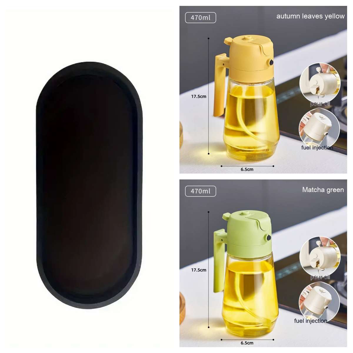2-in-1 Glass Oil Sprayer and Pourer, 470 ml (photo 26)
