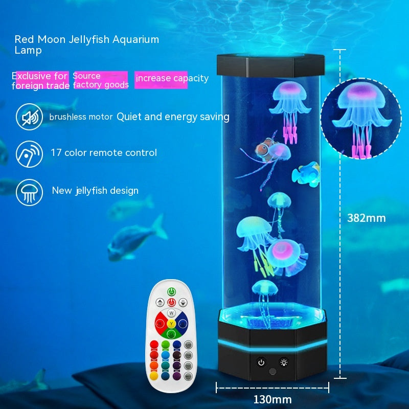 15-Inch Jellyfish Lava Lamp with Remote, 17 Colors (photo 5)