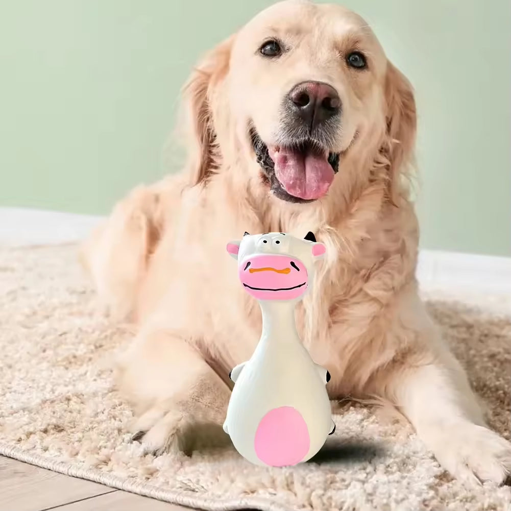 Latex Dog Chew Toys with Squeaker, 4 Pack (photo 4)