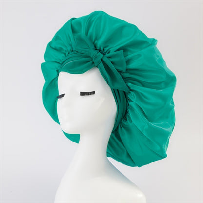Satin Sleep Bonnet with Ribbon (photo 20)