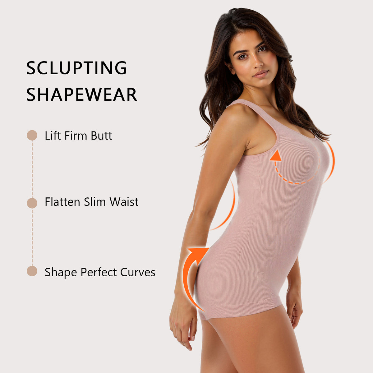 Women's Shapewear Bodysuit with Adjustable Straps (photo 15)