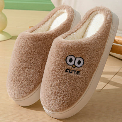 Big-Eyes Cartoon Plush House Slippers (photo 8)