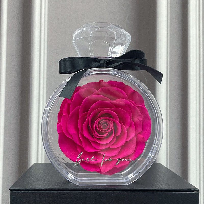 Dried Flower Bouquet in Clear Bottle (photo 8)