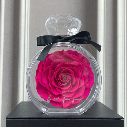 Dried Flower Bouquet in Clear Bottle (photo 8)