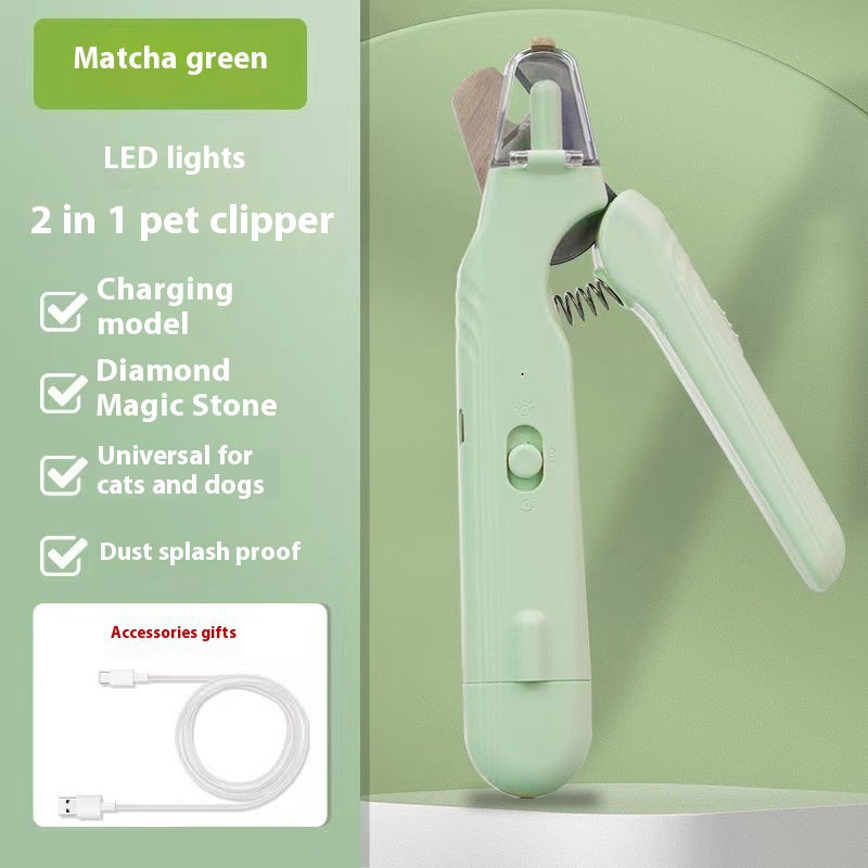 2-in-1 Pet Nail Clipper and Grinder with LED Light (photo 12)