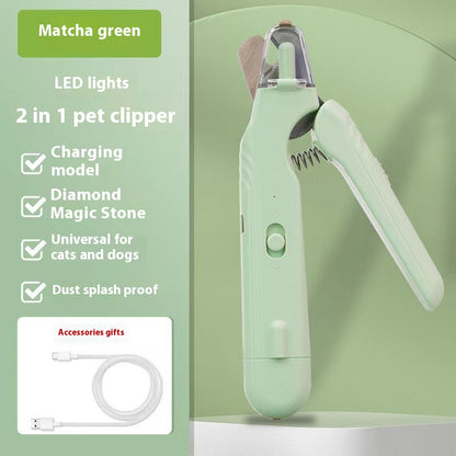 2-in-1 Pet Nail Clipper and Grinder with LED Light (photo 12)