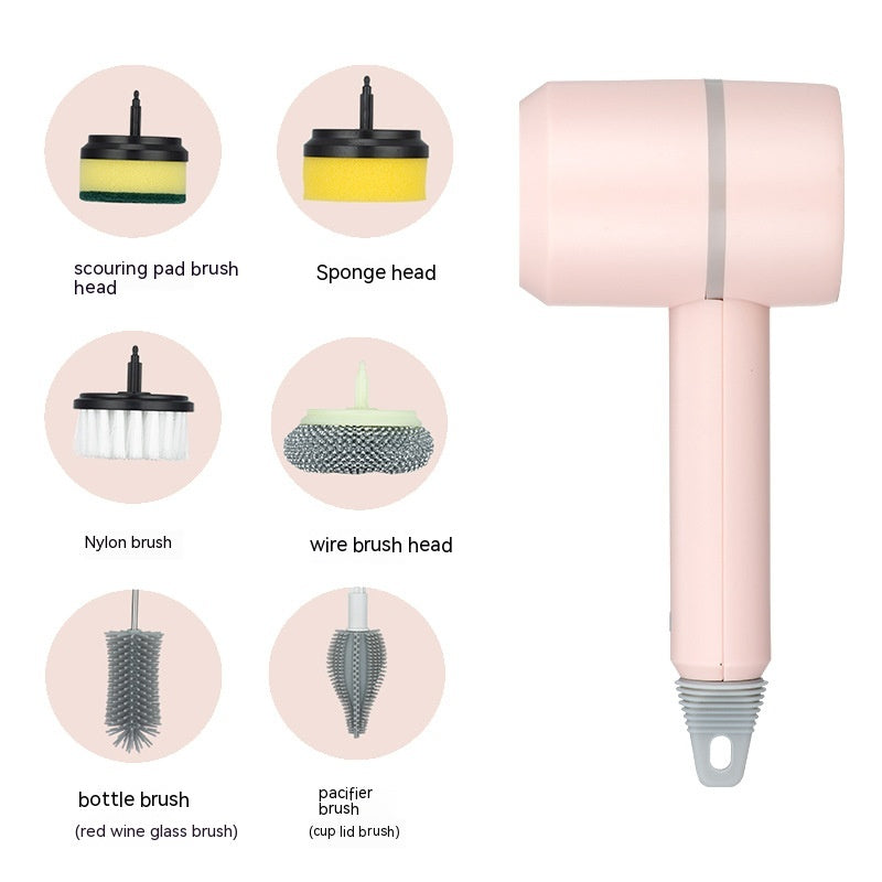 Rechargeable Electric Cleaning Brush with Interchangeable Heads (photo 20)
