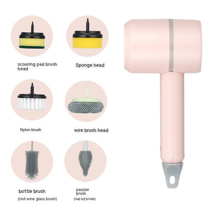 Rechargeable Electric Cleaning Brush with Interchangeable Heads (photo 20)