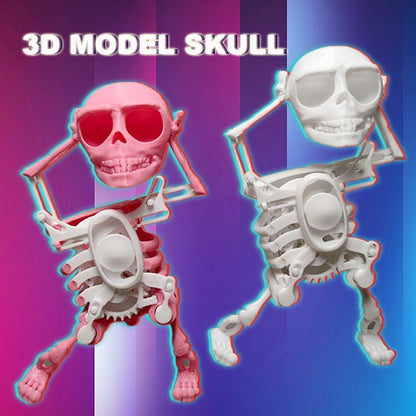 3D-Printed Dancing Skeleton Desk Toy