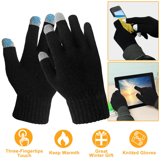 Unisex Touchscreen Knit Gloves