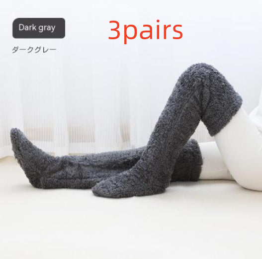 Over-the-Knee Fuzzy Long Socks (photo 44)