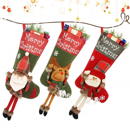 3D Applique Christmas Stocking, About 18 in (photo 2)