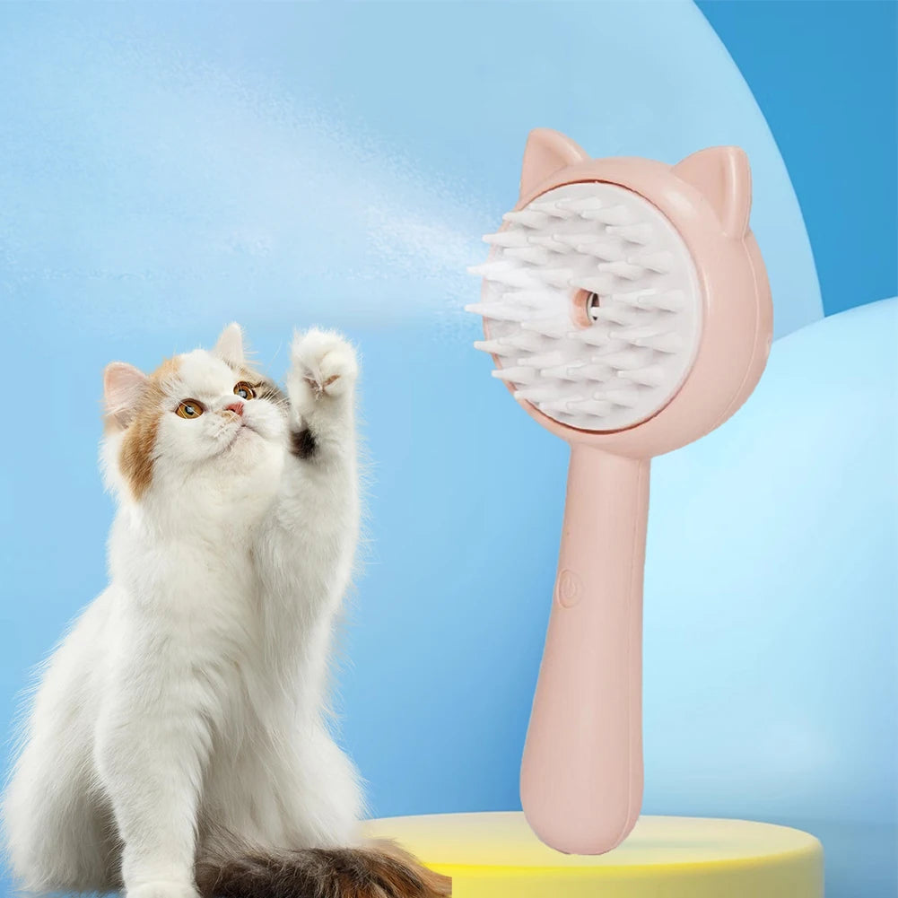 Rechargeable Self-Cleaning Pet Mist Slicker Brush (photo 5)