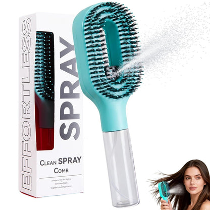 2-in-1 Detangling Brush with Built-In Mist Spray Bottle (photo 8)
