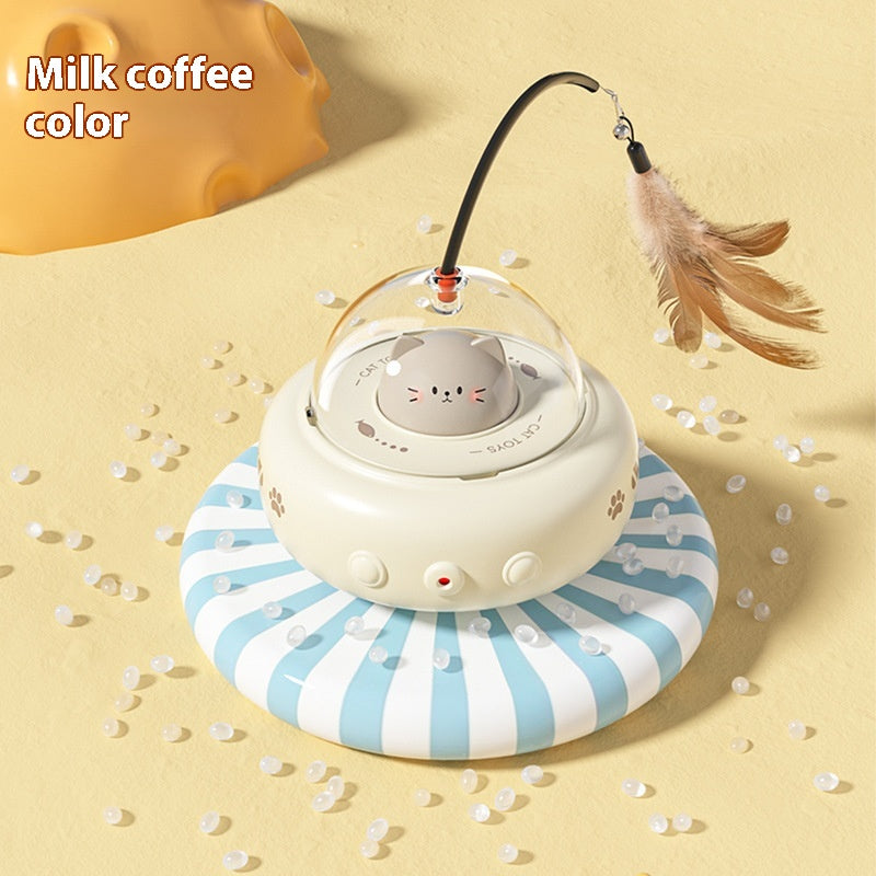 Electric Cat Teaser Toy with Feather, USB Rechargeable (photo 7)