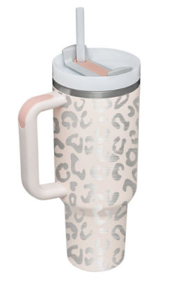 40 oz Insulated Stainless Steel Tumbler with Handle, Lid and Straw (photo 59)