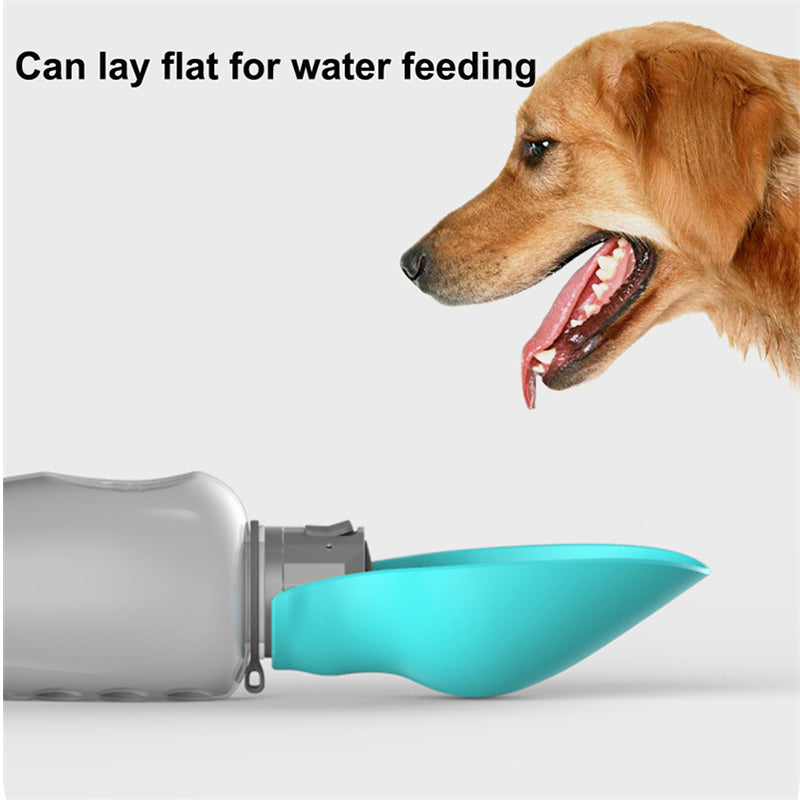 800 ml Portable Dog Water Bottle with Fold-Out Trough (photo 4)