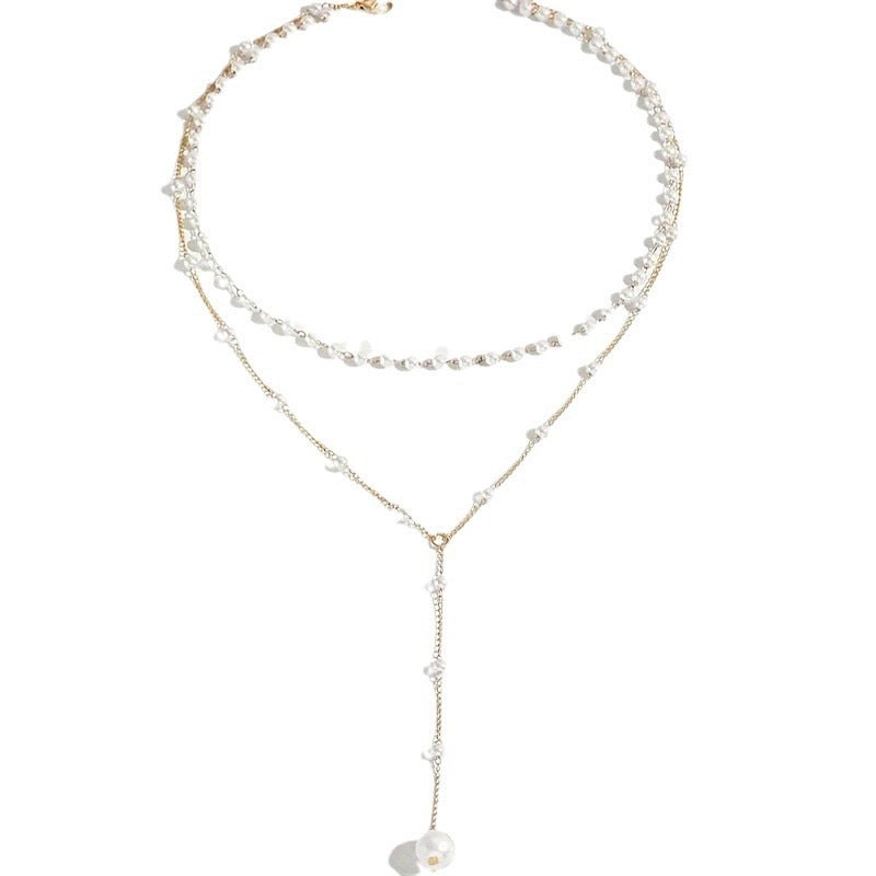 Double-Layer Pearl-Style Necklace (photo 6)