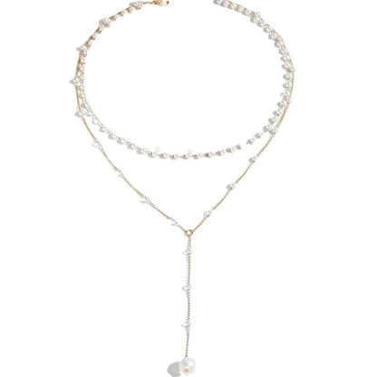 Double-Layer Pearl-Style Necklace (photo 6)