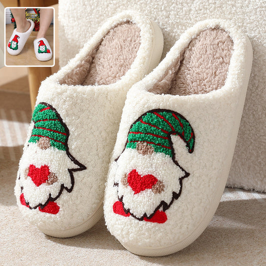 Cartoon Santa Plush House Slippers