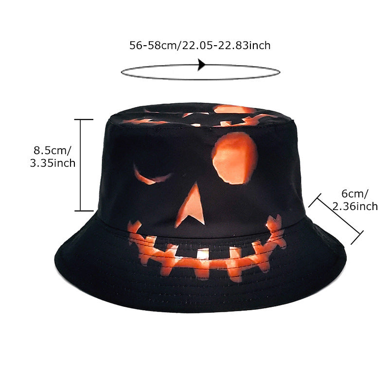 Halloween Pumpkin Print Bucket Hat (photo 2)