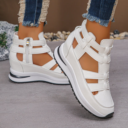Women's Closed-Toe Cut-Out Platform Sandals (photo 3)