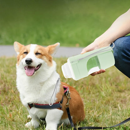 2-in-1 Travel Dog Water and Food Bottle with Lanyard (photo 5)
