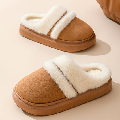 Warm Plush-Lined Cotton Slippers (photo 8)