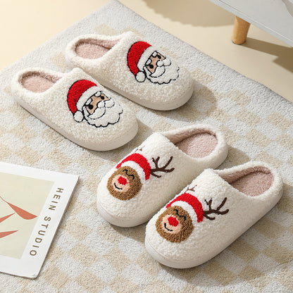 Christmas Cartoon Plush Slippers (photo 5)