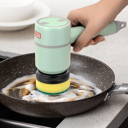 Rechargeable Electric Cleaning Brush with Interchangeable Heads (photo 2)