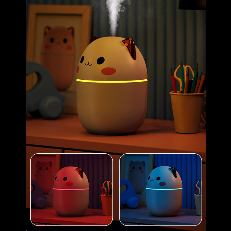 Cute Cat USB Mini Humidifier with LED Light (photo 4)