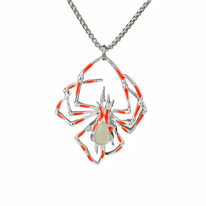Glow-in-the-Dark Spider Pendant Necklace (photo 10)