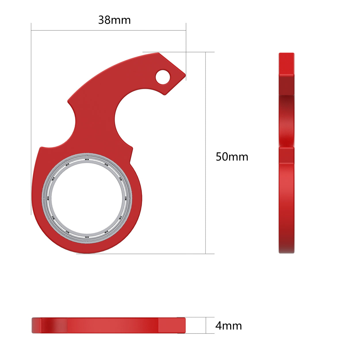 Fidget Spinner Keychain with Bottle Opener (photo 6)