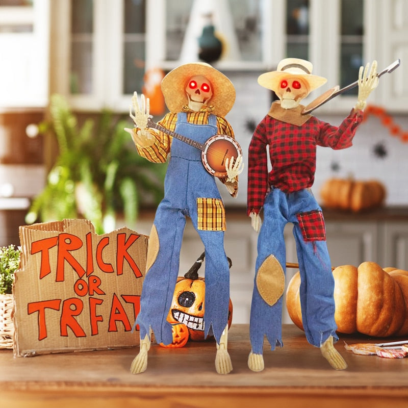 Halloween Skeleton Guitarist Decoration (photo 3)